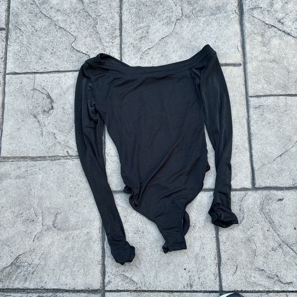 Free People Tops - Free People Charcoal Long Sleeve Top